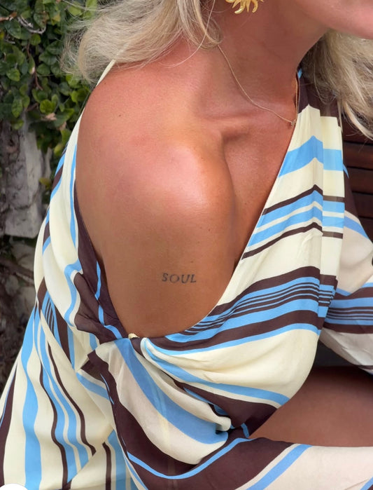 Benni Elise Mini Dress | Ocean Stripe