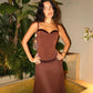 Ance Gira Vittoria Midi Skirt | Chocolate