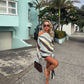 Benni Elise Mini Dress | Ocean Stripe