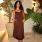 Ance Gira Vittoria Midi Skirt | Chocolate