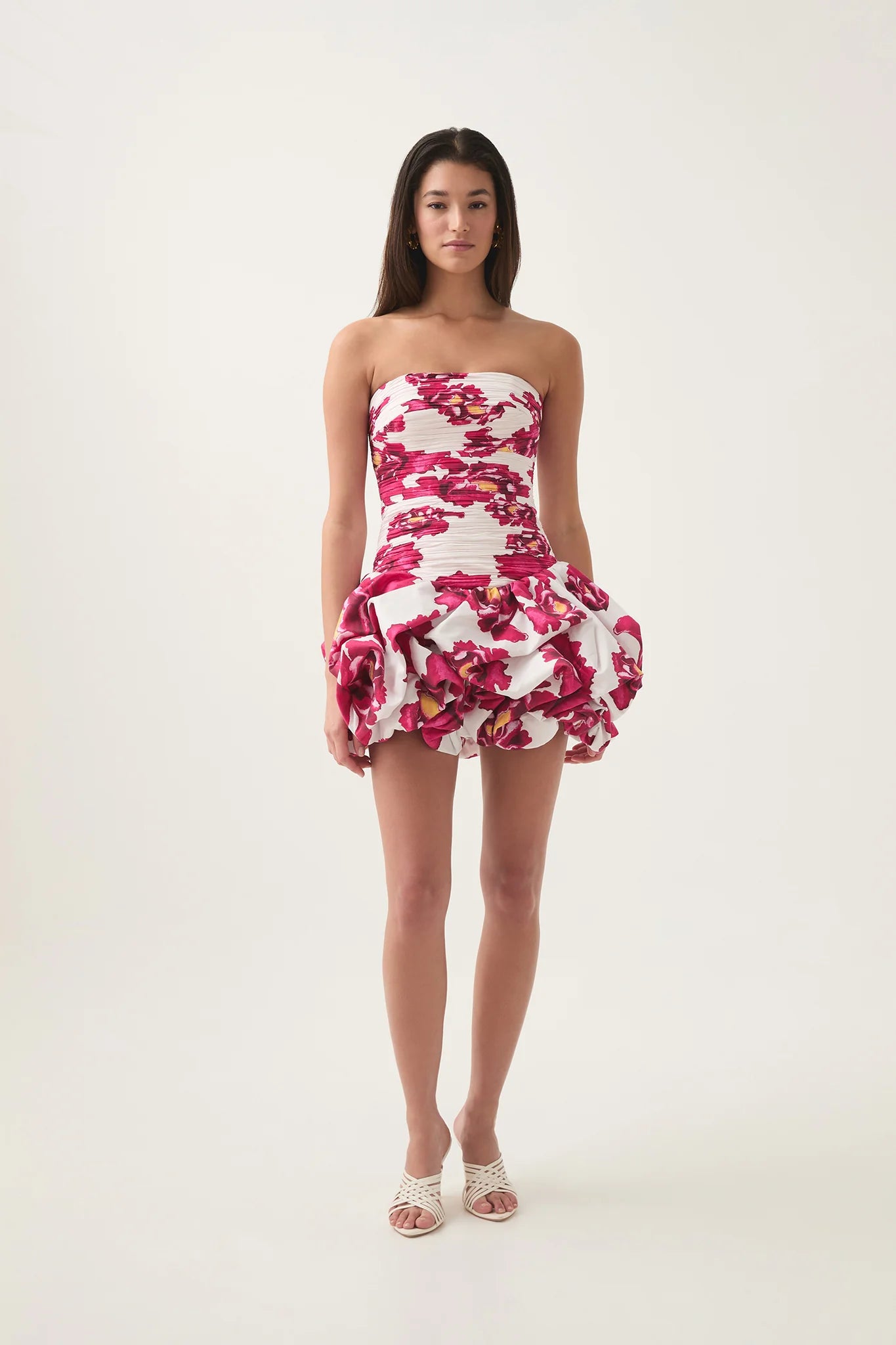 AJE Violette Bubble Hem Mini Dress | Boldly Blooming
