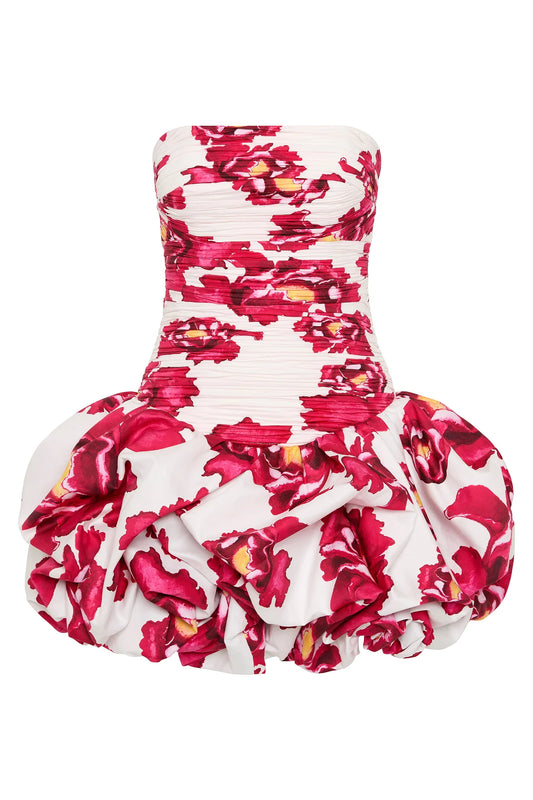 AJE Violette Bubble Hem Mini Dress | Boldly Blooming
