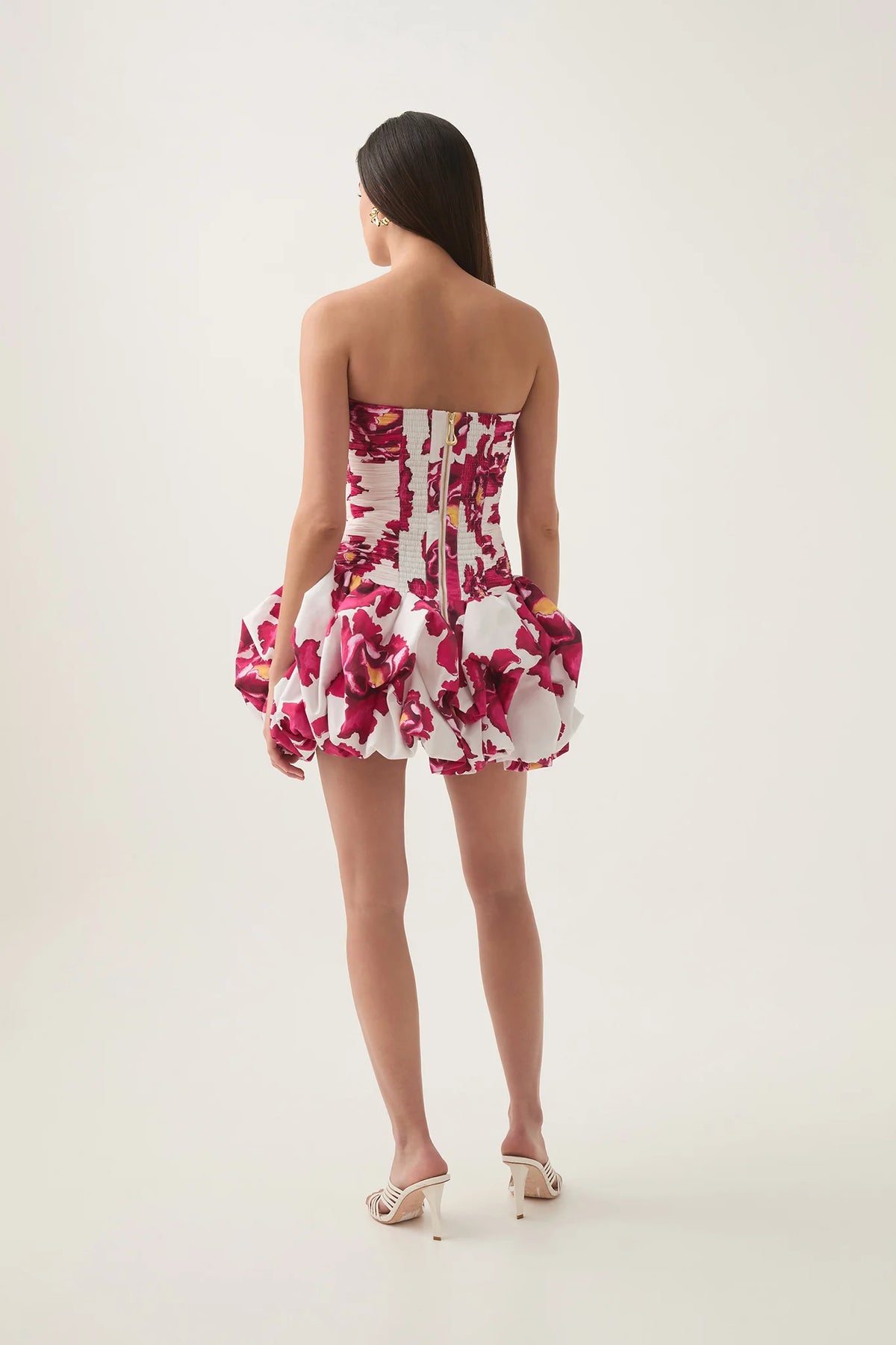 Violette Bubble Hem Mini Dress | Boldly Blooming