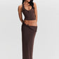 Sasha Therese Blair Top & Mila Maxi | Chocolate Brown
