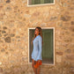 Selea Collar Mini Dress | Blue