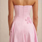 By Johnny Sky Flower Strapless Dress | Pastel Pink