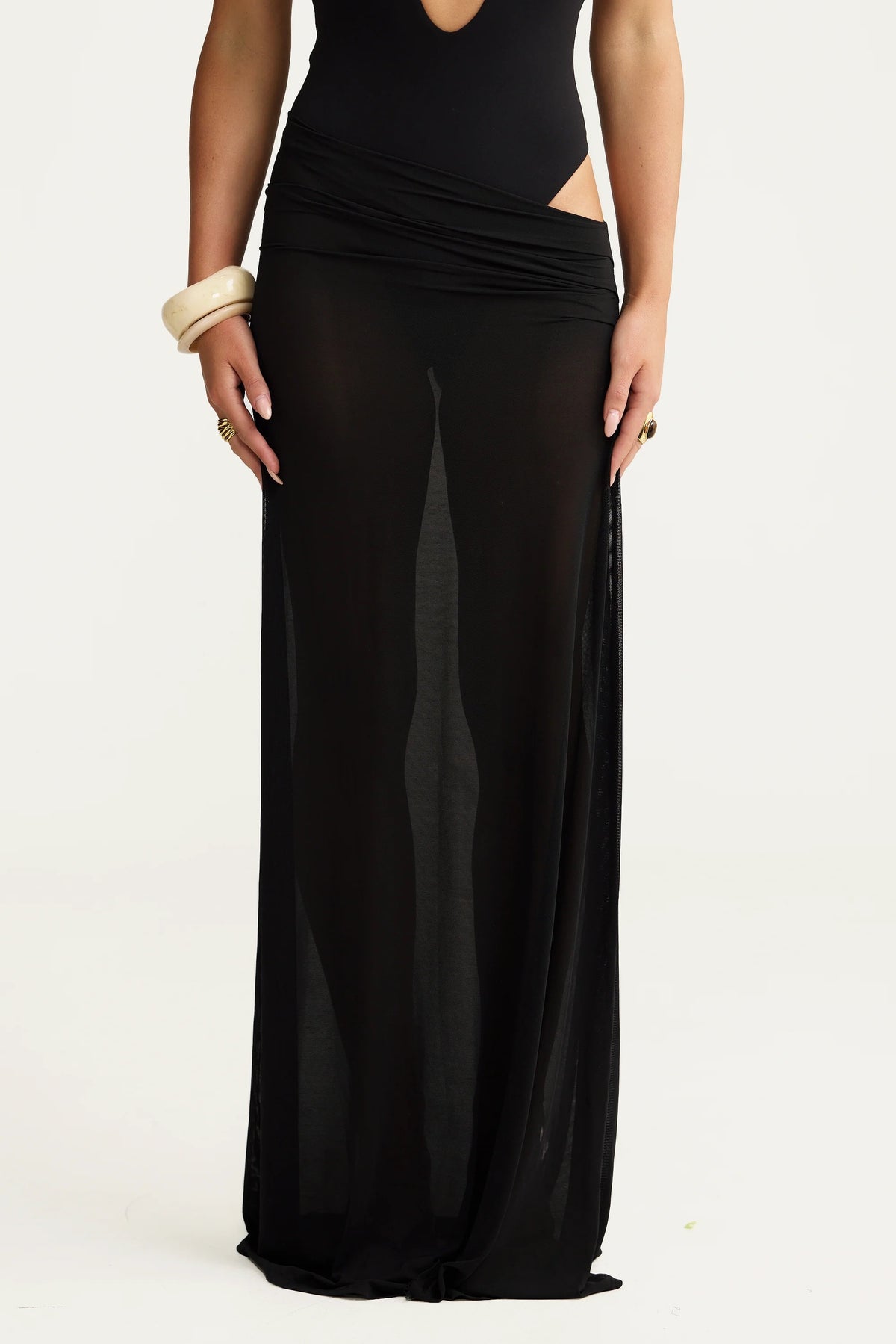 Celeste One-Piece & Bella Maxi Set | Noir