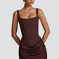 Babyboo Cornelia Mini Dress | Plum Brown