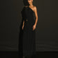 Meshki Quincy Halter Maxi Dress | Black