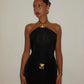 Meshki Quincy Halter Maxi Dress | Black