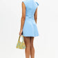 Alcer Borras Mini Dress Bluebell available for hire at The Label Hire