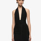 Bec + Bridge Cassie Drape Maxi Dress black available for hire at The Label Hire. 
