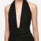 Bec + Bridge Cassie Drape Maxi Dress black available for hire at The Label Hire. 
