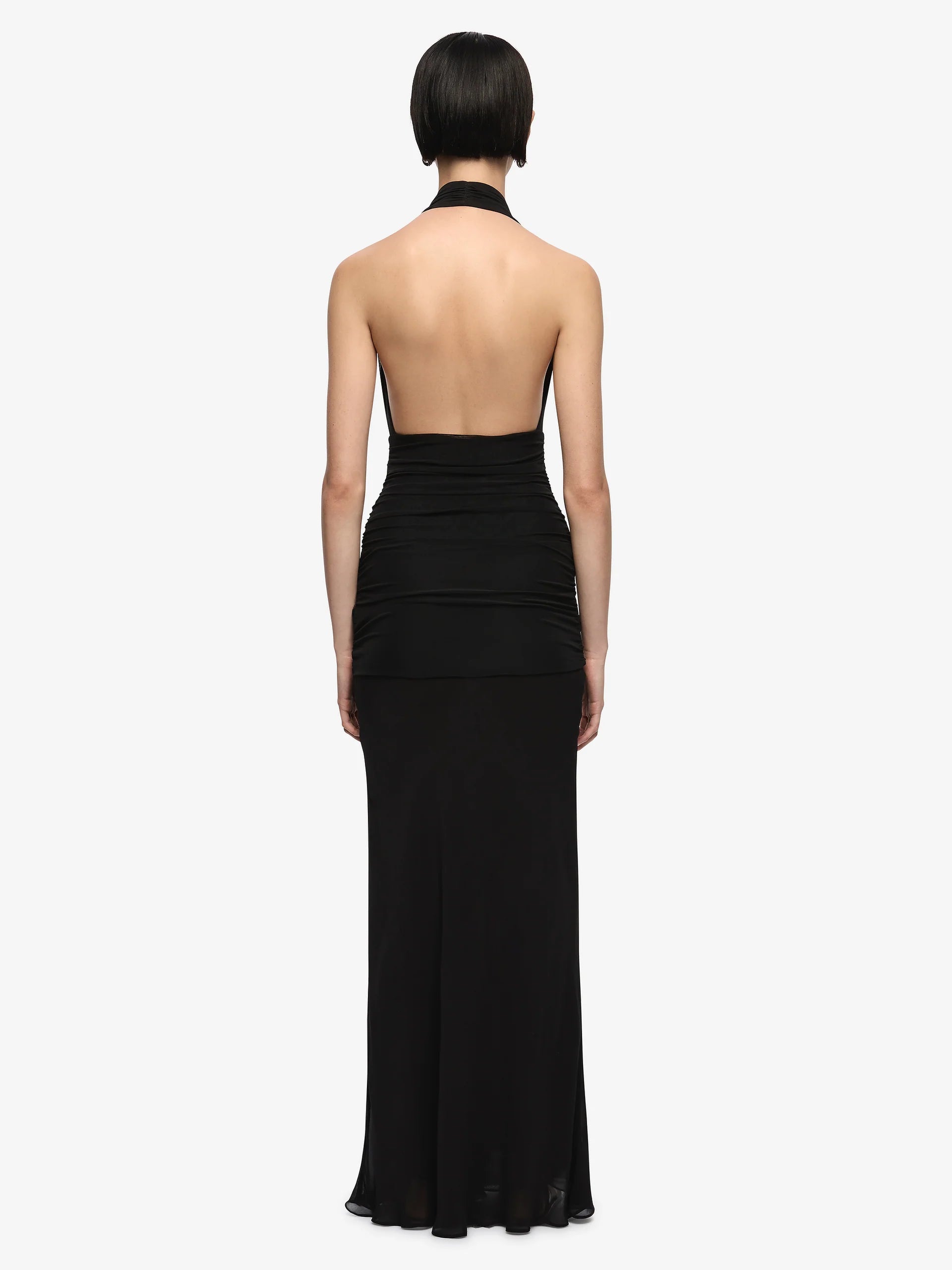 Bec + Bridge Cassie Drape Maxi Dress black available for hire at The Label Hire. 