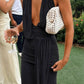 Bec + Bridge Cassie Drape Maxi Dress black available for hire at The Label Hire. 