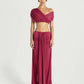 Benni Celia Maxi Set Rose Wine for hire at The Label Hire