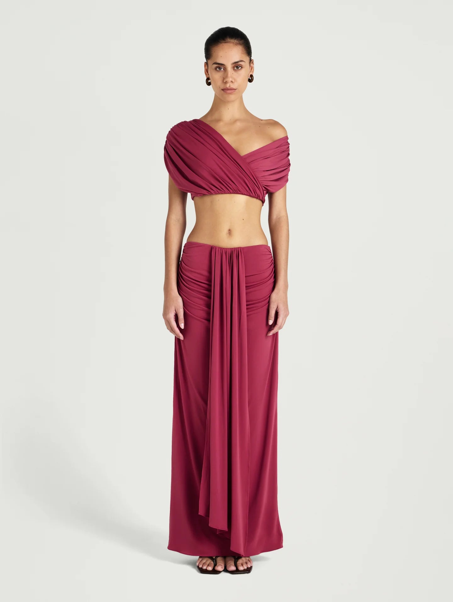 Benni Celia Maxi Set Rose Wine for hire at The Label Hire