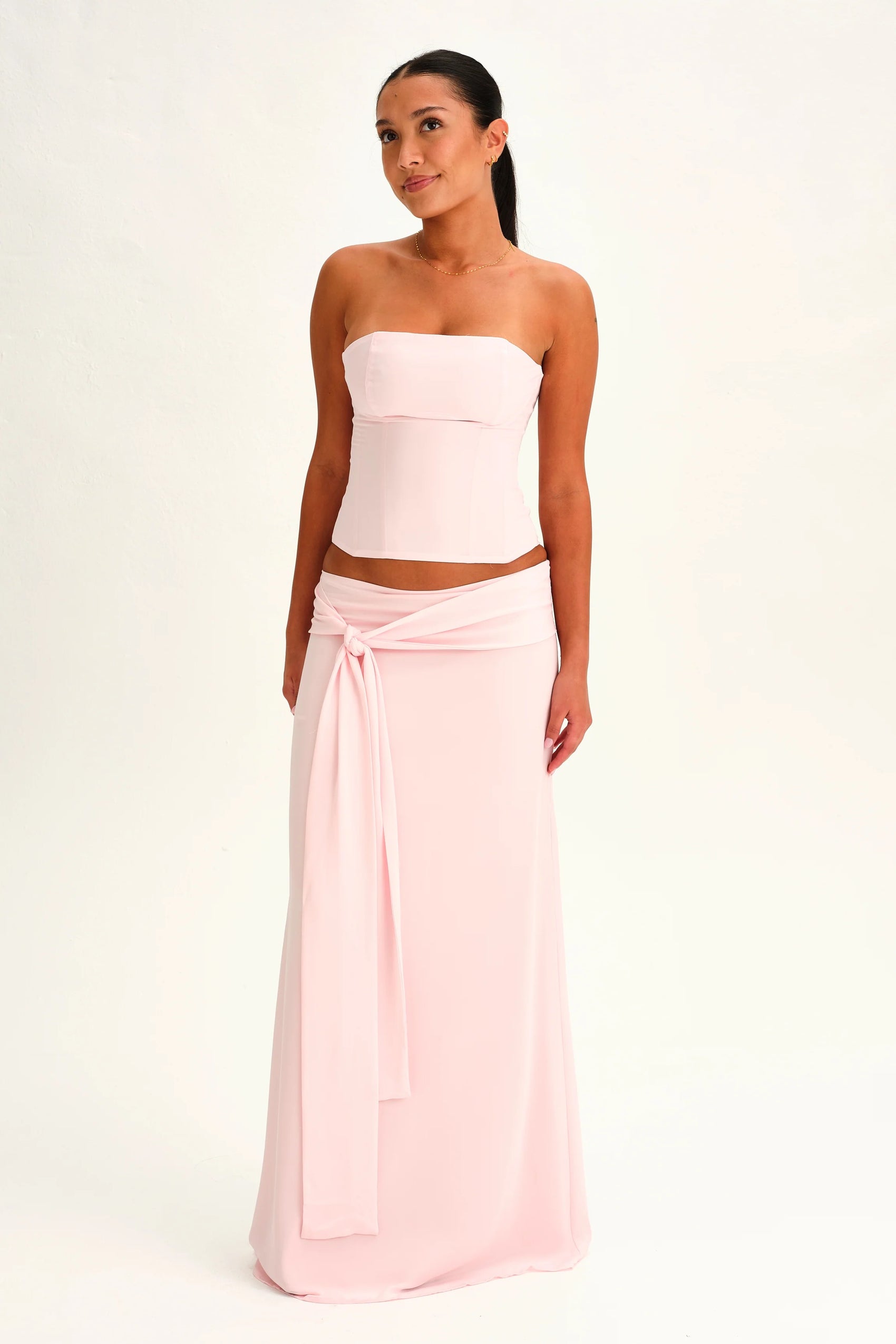 Dear Frankie Charlotte Maxi Set Ballerina available for hire from The Label Hire