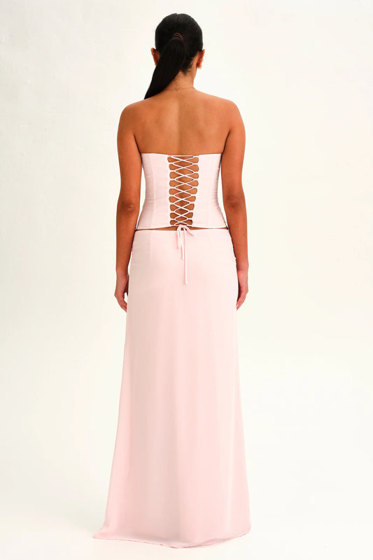 Dear Frankie Charlotte Maxi Set Ballerina available for hire from The Label Hire