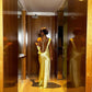 Hansen & Gretel Emmery Dress Lemon for hire at The Label Hire