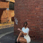 Kookai Benny Mini Dress Coconut Milk available for hire at The Label Hire. 