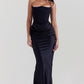 House of CB Persephone Strapless Corset Maxi | Black