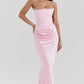House of CB Persephone Strapless Corset Maxi | Rose Shadow