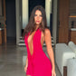 Saboa Bembe Mini Dress Berry Kiss available for hire at The Label Hire