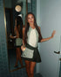 Sir The Label Leilana Mini Dress Garden Stripe available for hire at The Label Hire. 